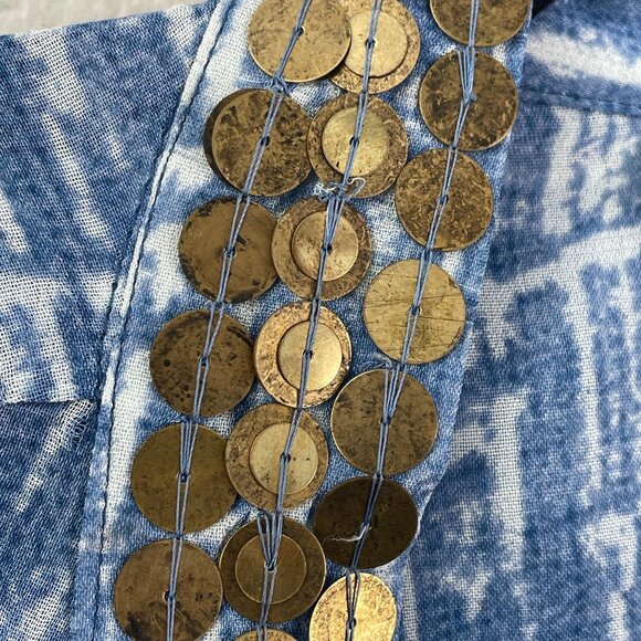 NEW Chicos 4 Womens Plus XXL Bimini Embellished 3/4 Sleeve Open Cardigan Kimono - Picture 10 of 13